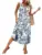 WIHOLL Button Front Sleeveless Casual Midi Dress with Pockets for $14.84