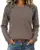WIHOLL Leopard Print Long Sleeve Top for $7.99