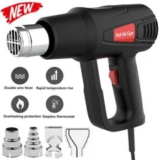 Wincen 2000W Heat Gun with Dual Temperature Settings + 4 Nozzles for $22.69