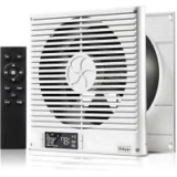Windigaga 8″ Room to Room Through Wall Air Transfer Fan with Remote for $44.99