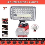Wireless LED Work Light for Milwaukee M18 18V Battery – $12.59 (40% Off)