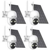 4-Pack Wireless Solar-Powered Security Cameras for $75.99
