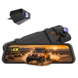 WOLFBOX M40lite 4K 10″ Rear View Mirror Dash Cam for $69.99