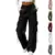 High Elastic Drawstring Cargo Pants for Women – Now $11.99