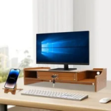 Wood Monitor Riser with Drawer for $23.67 – 50% Off