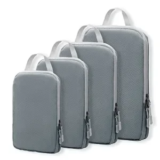4-Pack WOOMADA Compression Packing Cubes (Dark Grey) for $15