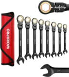 8-Piece WORKPRO Ratcheting Combination Wrench Set for $34