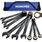 9-Piece Workpro Metric Anti-Slip Ratcheting Wrench Set for $27