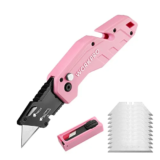 WORKPRO Folding Utility Knife with 10 Extra Blades for $8.99