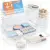 25-Piece Clear Plastic Drawer Organizer Set for $12.91