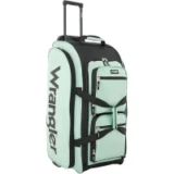 Wrangler 30″ Wesley Rolling Duffel Bag in Seaform for $27.99
