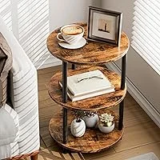 XBurmo 3-Tier Small Round End Table for $19.97