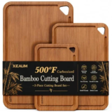 Xeaum 3-Piece Bamboo Cutting Board Set for $10.38