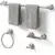 XINWEI 24-Inch Wall Mounted Bathroom Towel Rack Set for $16.79
