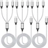 Xnewcable 3-in-1 4′ Multi Charging Cable (3-Pack) for $4.49