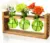 XXXFLOWER 3-Bulb Vase Plant Terrarium with Wooden Stand for $6.93