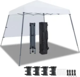 Yaheetech 10′ x 10′ Pop-Up Canopy Tent with Sidewall & Sandbags for $54