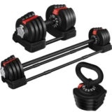Yaheetech 3-in-1 Adjustable Dumbbell Set for $78