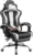 Yaheetech Gaming Chair with Footrest, Massage Feature, and Lumbar Pillow for $77.39