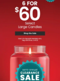 Yankee Candle Large Candles Now $60, Originally $209.94 $60.00