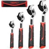 Ybqsply 4-Piece Self-Adjusting Pipe Wrench Set (6″-12″) – $27.59 at Amazon