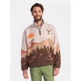 Yellowstone Men’s Faux Shearling Quarter-Zip Jacket – $9.54 at Walmart