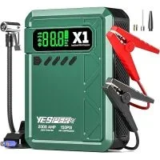 Yesper X1 2000A Peak 12V Jump Starter with 150PSI Air Compressor for $29.99