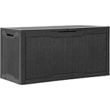YITAHOME 100 Gallon Resin Deck Box for $59.99