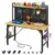 YITAHOME 48″ Adjustable Workbench with Pegboard for $132