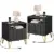 Yitahome Fluted Nightstand 2-Pack with Charging Station for $69.99