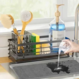 Yofidra Stainless Steel Kitchen Sink Caddy with Earth Drying Stone for $7.79