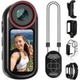 Yonvim 4K EIS WiFi Mini Body Camera with 1.5″ Display for $53.99