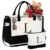 YOOLIFE Initial Canvas Tote and Makeup Bag Set for $11