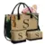 YOOLIFE Initial Jute Tote Bag & 2 Makeup Bags Set for $13