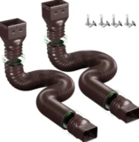 YOTODY 2-Pack Rain Gutter Downspouts with Mounting Screws for $19