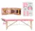 YOUNIKE 84″ Folding Massage Table with Headrest and Armrests for $29