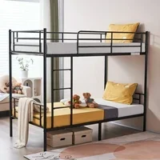 Zimtown Twin over Twin Steel Bunk Beds for $109.99