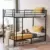 Zimtown Twin over Twin Steel Bunk Beds for $109.99