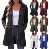 Zip Up Long Tunic Sweatshirts for $4.99 (Original Price: $17.88)