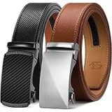 2-Pack Zitahli Men’s Ratchet Leather Belts for $11.99