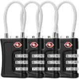 Ziyogift 3-Digit TSA Luggage Lock (4-Pack) for $9.49