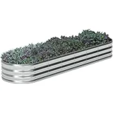 Zizin Galvanized Raised Garden Bed 8x2x1 FT for $25.19